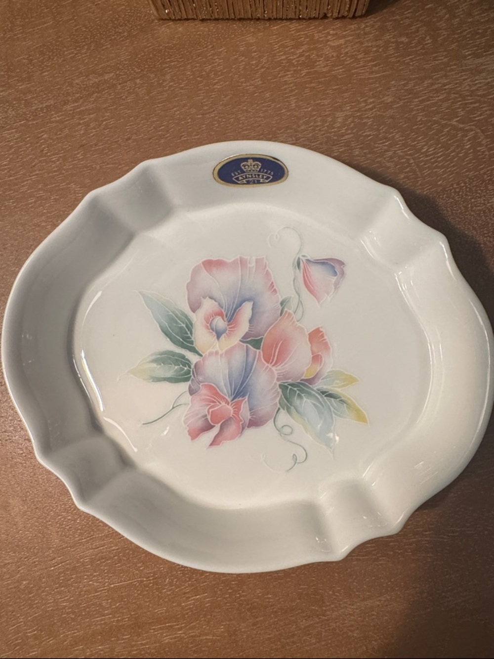 Aynsley porcelain orchid dish